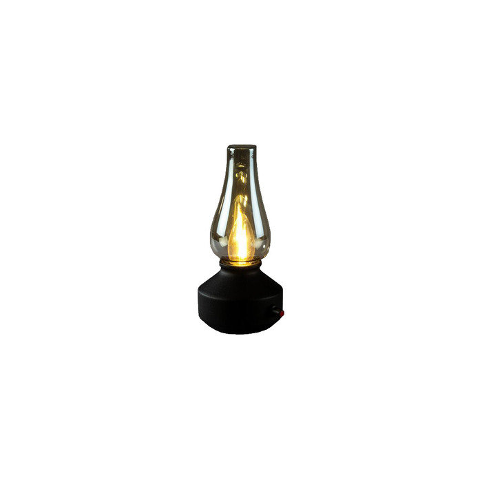 Bordslampa Svart Laddbar Retro Konstsmide